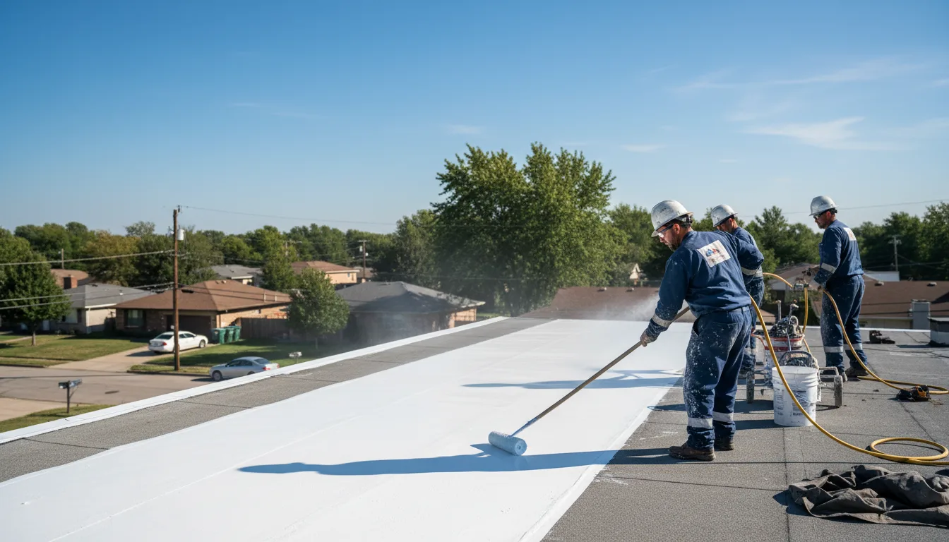 Commercial roof coating in La Feria, TX near me